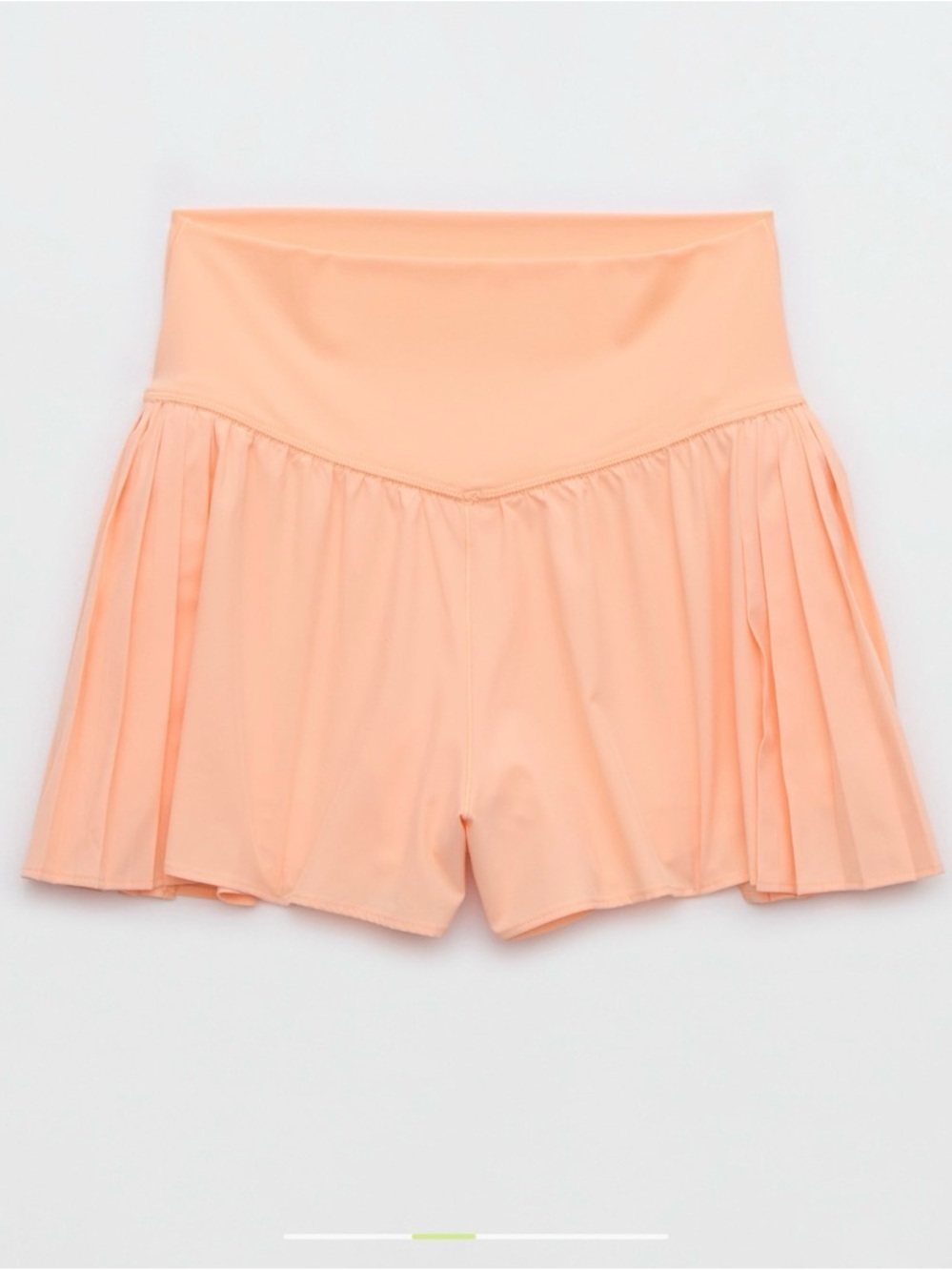 NWT OFFLINE by aerie Real Me Loose Pleated Flowy Shorts Beach Peach Size Small